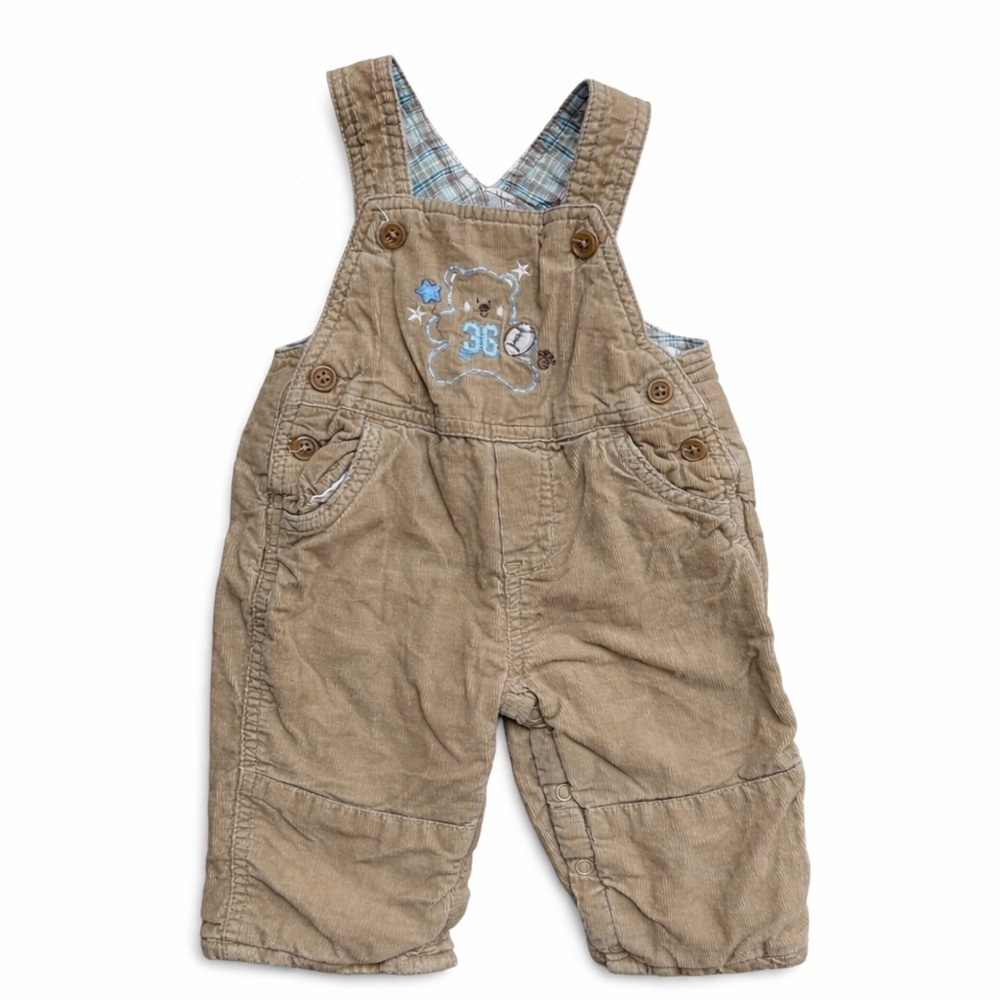The Children’s Place Corduroy Overalls 3-6M Teddy Bear Brown Baby Outfit